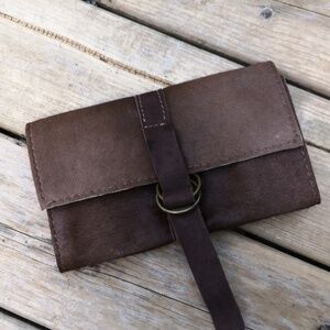 Kuero leather wallet/clutch
